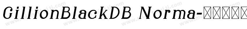 GillionBlackDB Norma字体转换